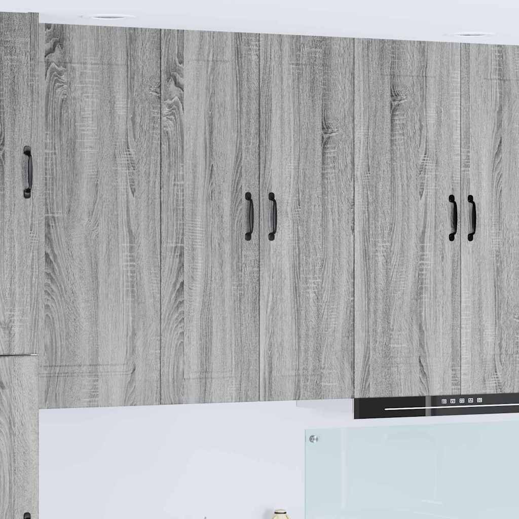 vidaXL Küchenwandschrank Graues Sonoma 30 x 31 x 100 cm Holzwerkstoff