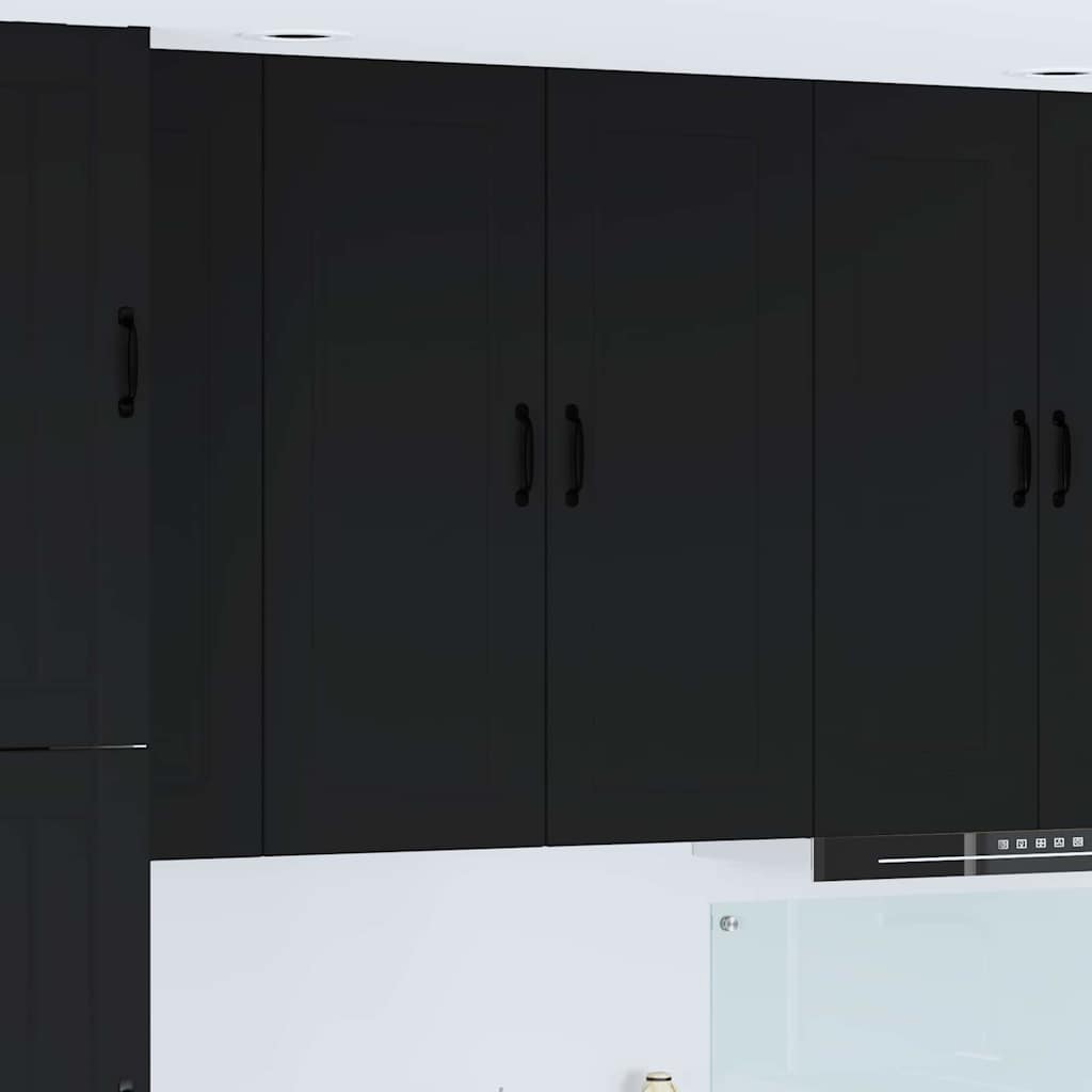 vidaXL Küchenwandschrank Schwarz 40 x 31 x 100 cm Holzwerkstoff