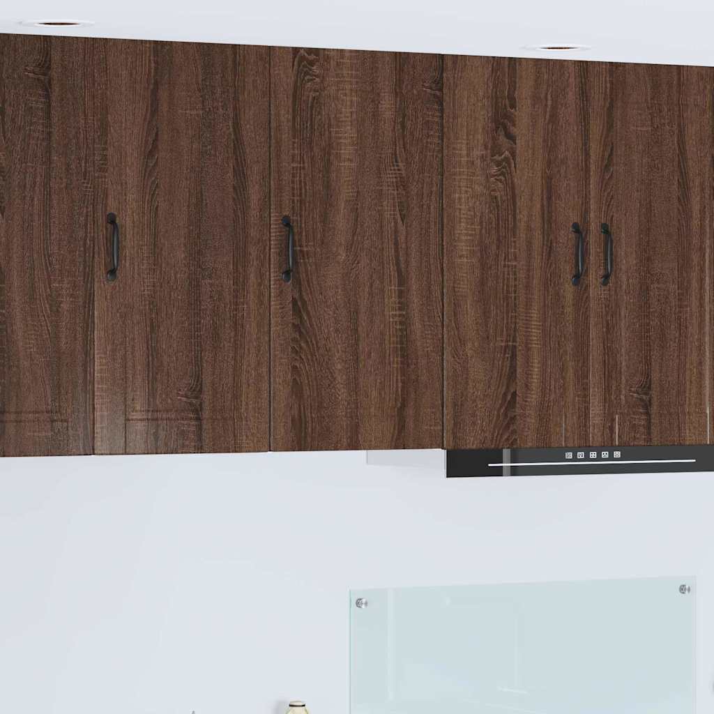 vidaXL Küchenwandschrank mit Regal Braun Eichen-Optik 40 x 31 x 80 cm