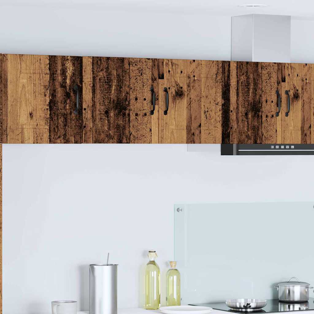 vidaXL Küchenwandschrank mit Tür Altholz 80 x 31 x 40 cm Holzwerkstoff