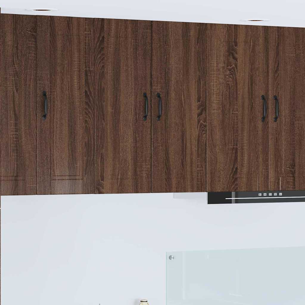 vidaXL Küchenwandschrank mit Regal Braun Eichen-Optik 60 x 31 x 80 cm