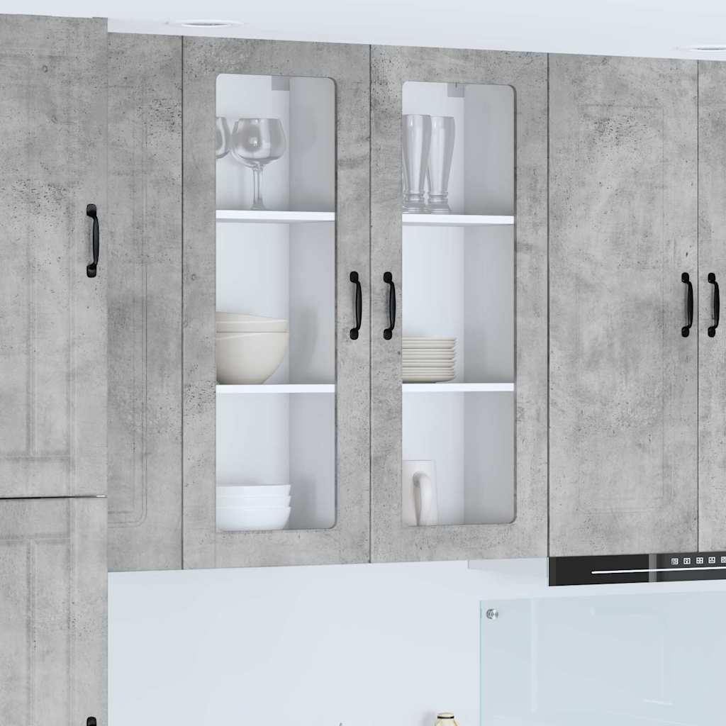 vidaXL Küchenwandschrank Beton Grau 40 x 31 x 100 cm Holzwerkstoff