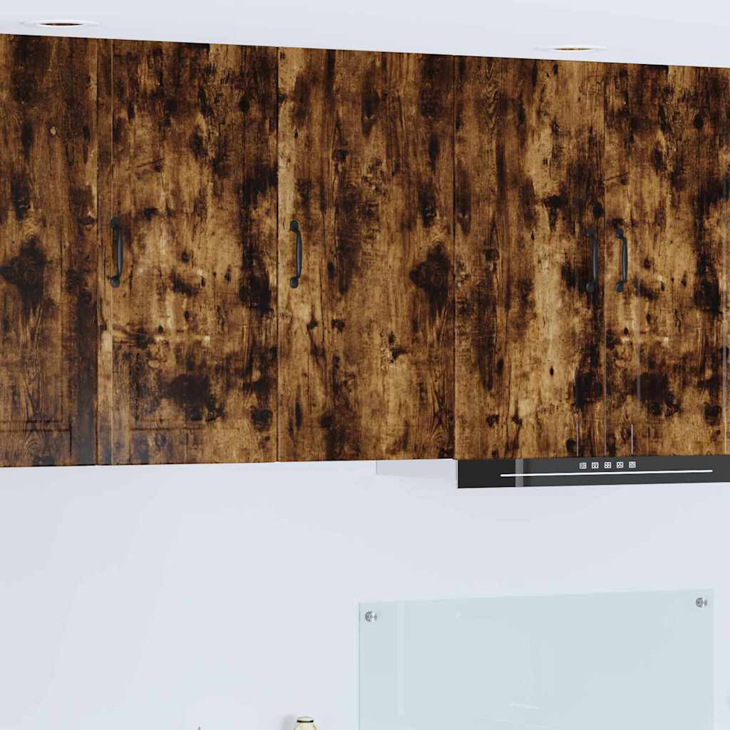 vidaXL Küchenwandschrank mit Regal Geräucherte Eiche 40 x 31 x 80 cm