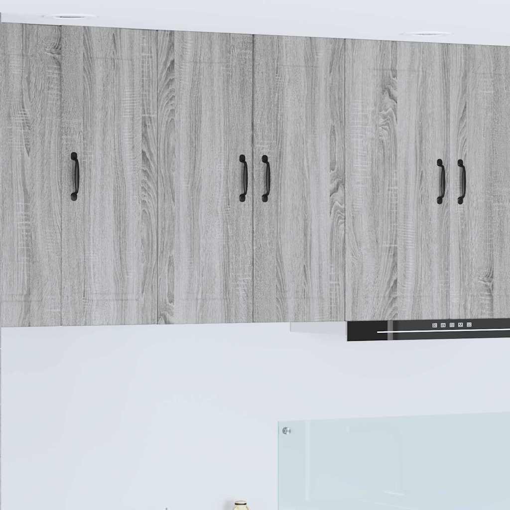 vidaXL Küchenwandschrank Graues Sonoma 60 x 31 x 80 cm Holzwerkstoff