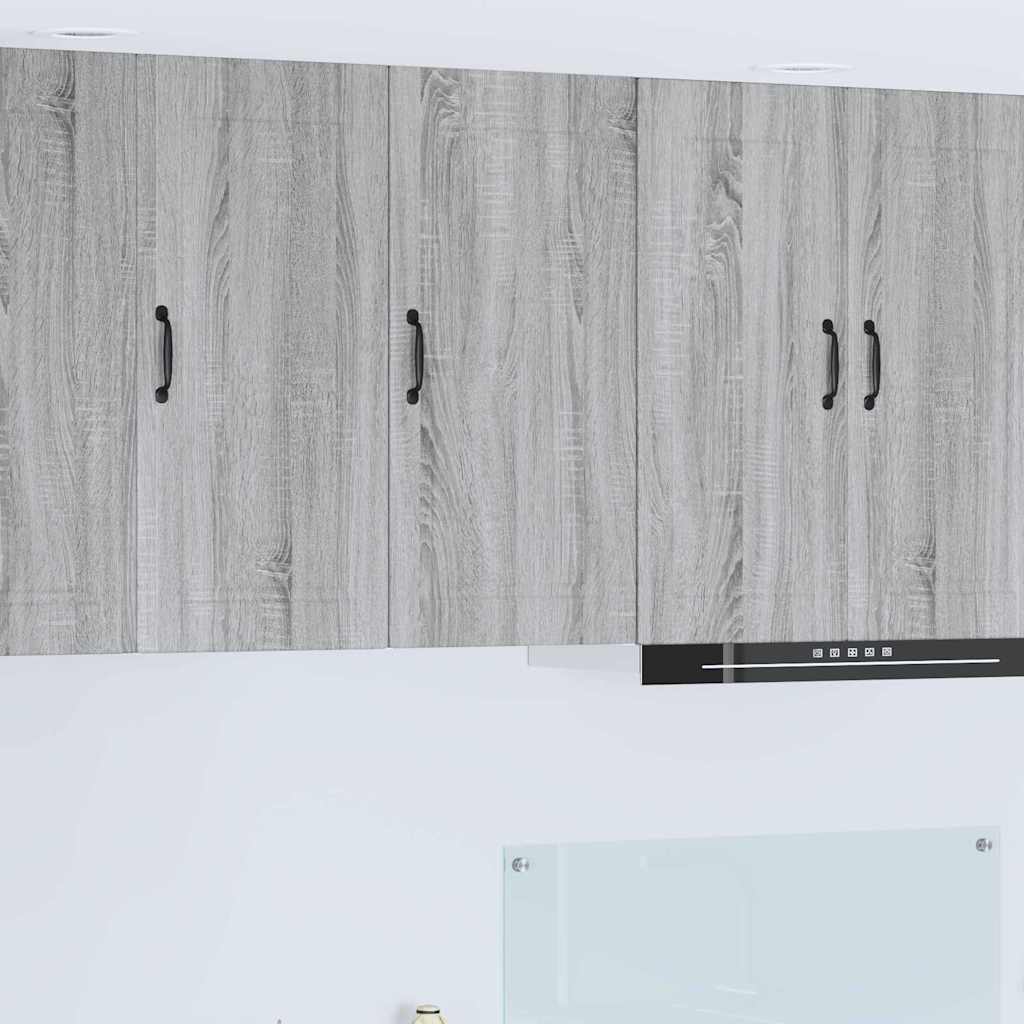vidaXL Küchenwandschrank Graues Sonoma 40 x 31 x 80 cm Holzwerkstoff