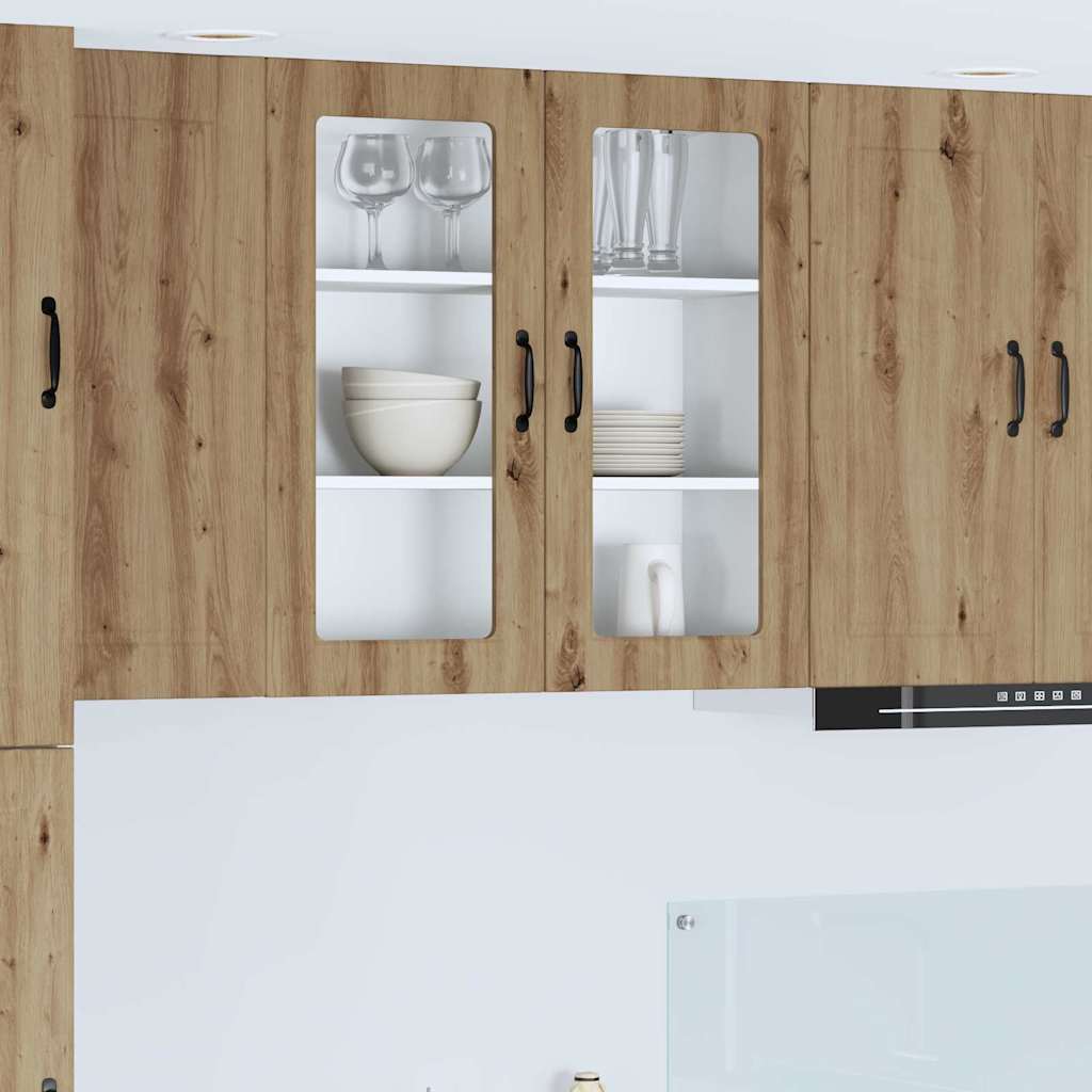 vidaXL Küchenwandschrank Artisan-Eiche 80 x 31 x 80 cm Holzwerkstoff