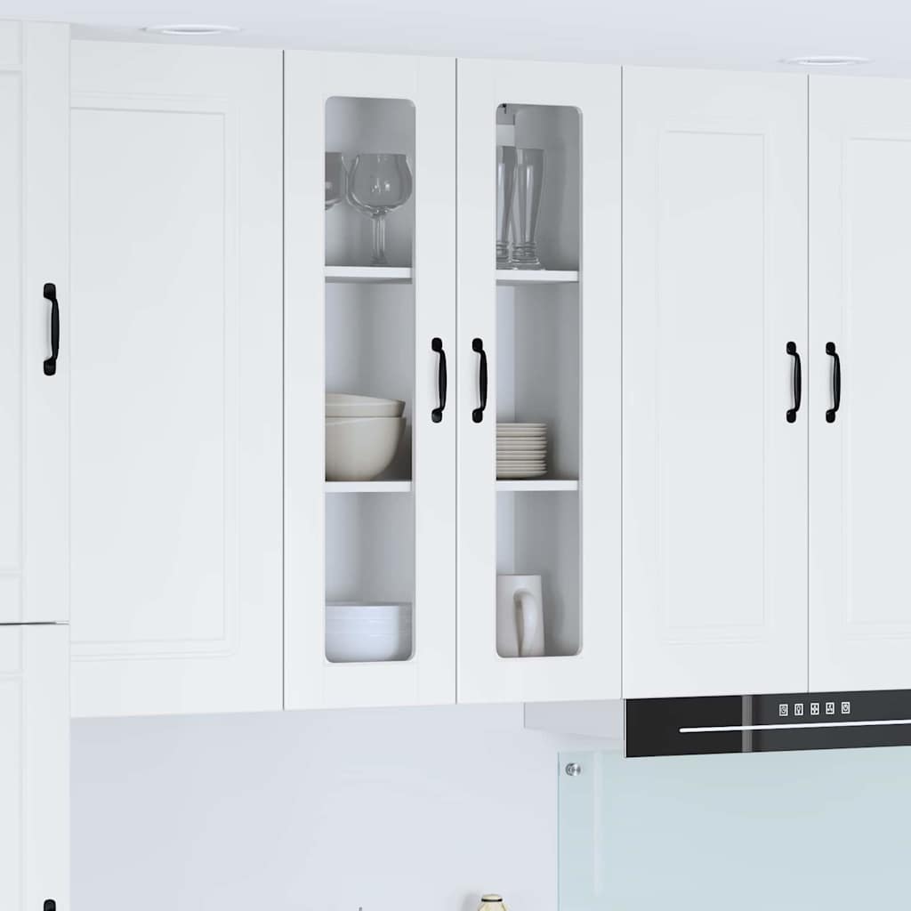 vidaXL Küchenwandschrank Hochglanz Weiß 60 x 31 x 100 cm Holzwerkstoff