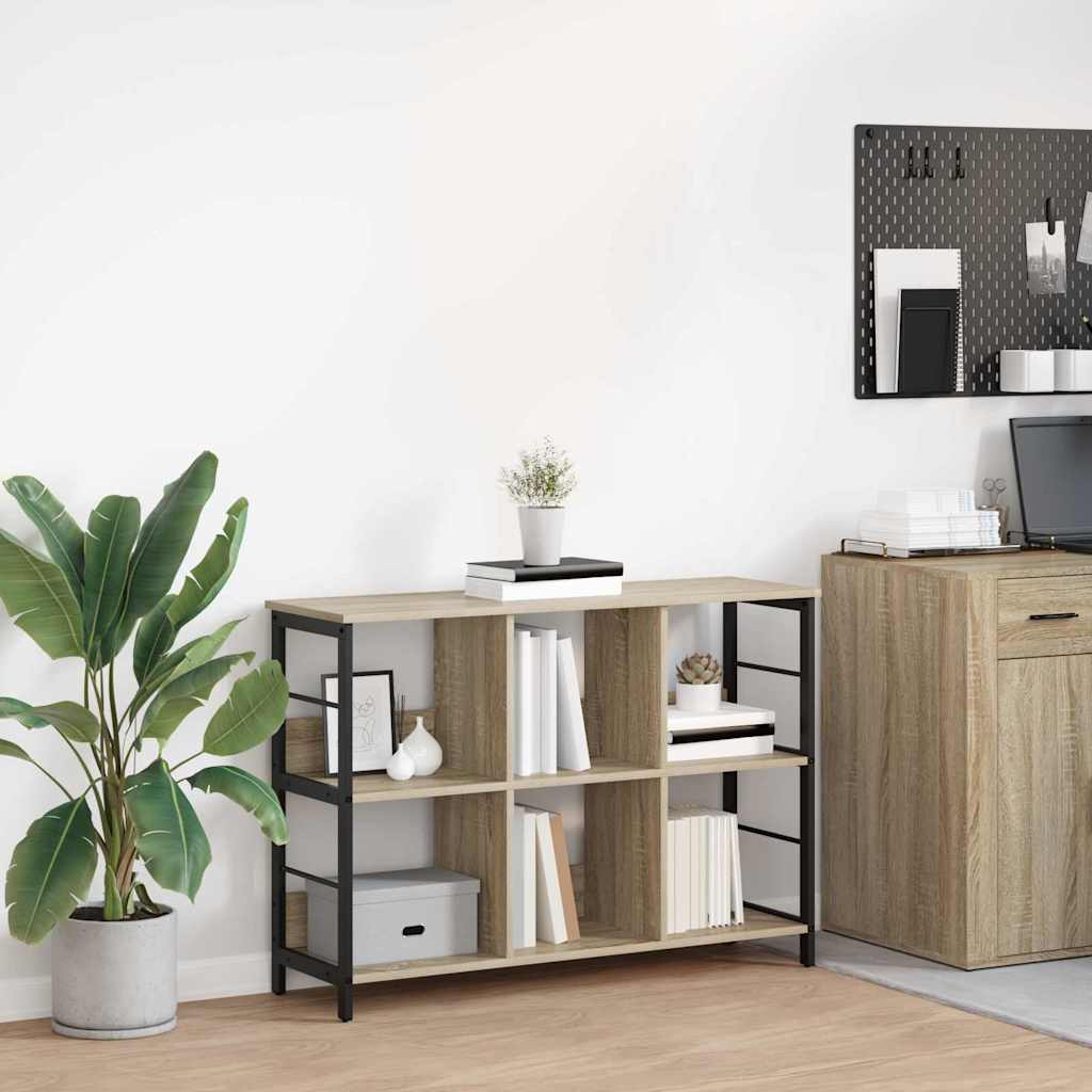vidaXL Bücherregal Sonoma-Eiche 102 x 32 x 72,5 cm Holzwerkstoff