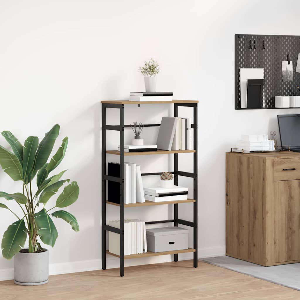 vidaXL Bücherregal Artisan-Eiche 60 x 29,5 x 115 cm Holzwerkstoff