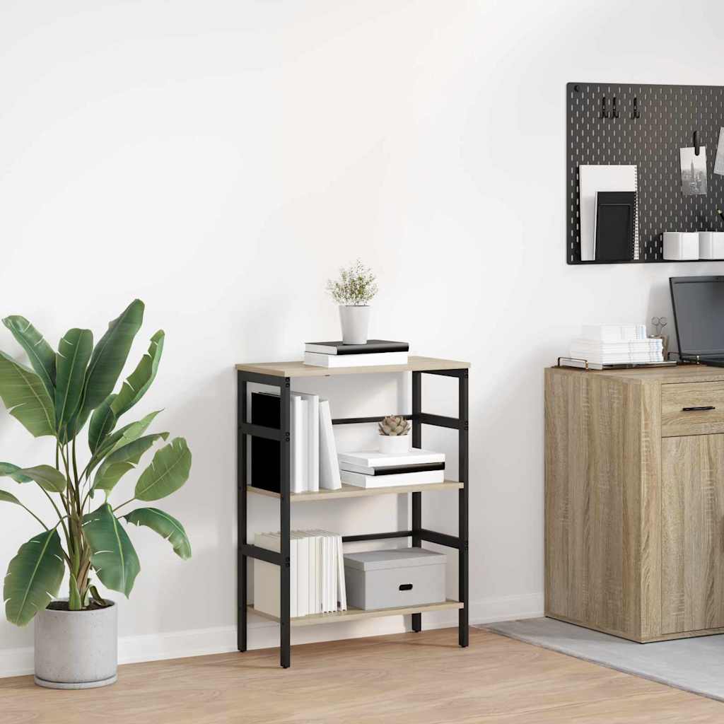vidaXL Bücherregal Sonoma-Eiche 60 x 29,5 x 81 cm Holzwerkstoff