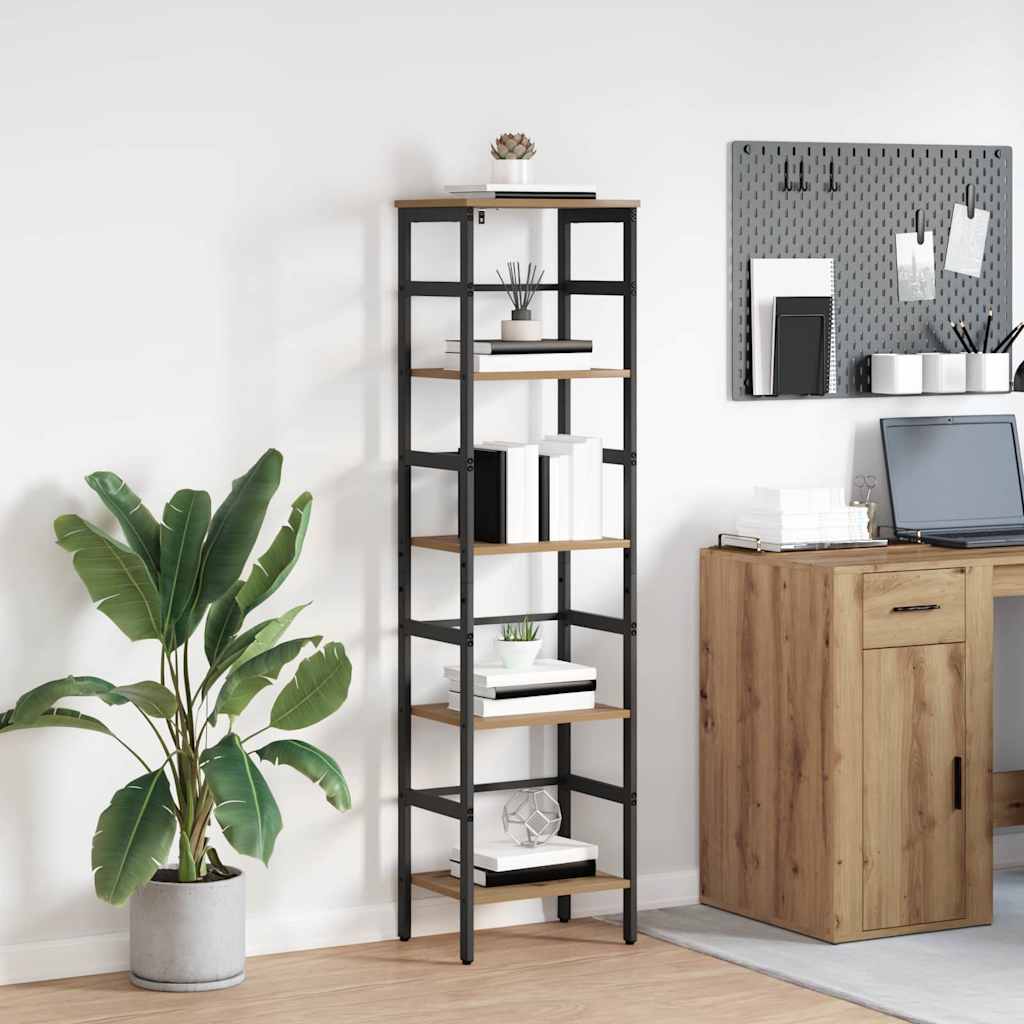 vidaXL Bücherregal Artisan-Eiche 40 x 29,5 x 149 cm Holzwerkstoff