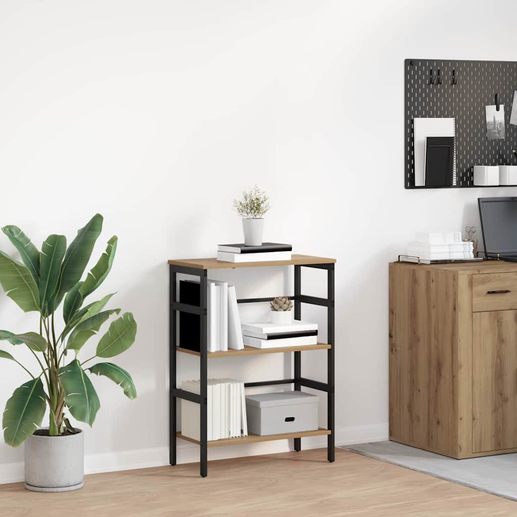 vidaXL Bücherregal Artisan-Eiche 60 x 29,5 x 81 cm Holzwerkstoff
