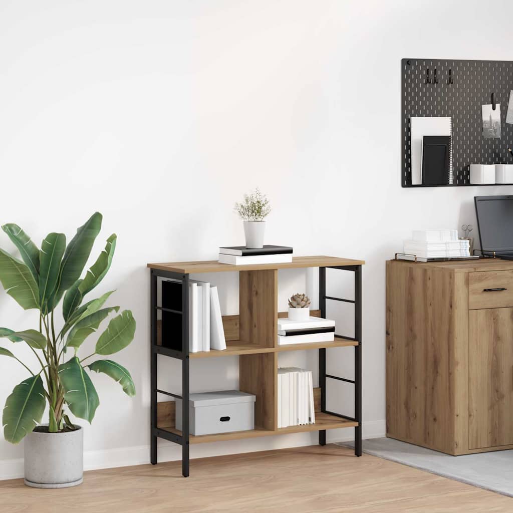 vidaXL Bücherregal Artisan-Eiche 82 x 32 x 79 cm Holzwerkstoff