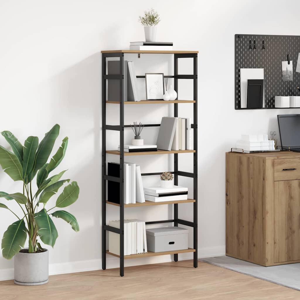 vidaXL Bücherregal Artisan-Eiche 60 x 29,5 x 149 cm Holzwerkstoff