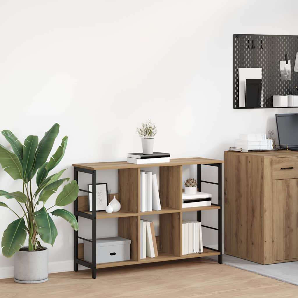 vidaXL Bücherregal Artisan-Eiche 102 x 32 x 72,5 cm Holzwerkstoff