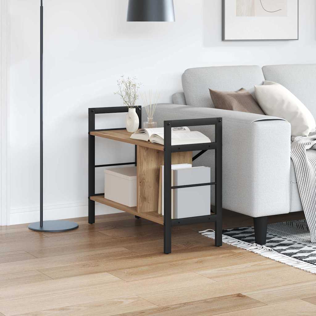 vidaXL Bücherregal Artisan-Eiche 75 x 30 x 58,5 cm Holzwerkstoff