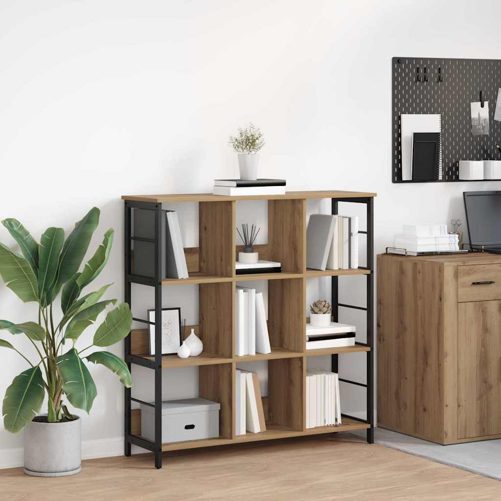 vidaXL Bücherregal Artisan-Eiche 102 x 32 x 104,5 cm Holzwerkstoff