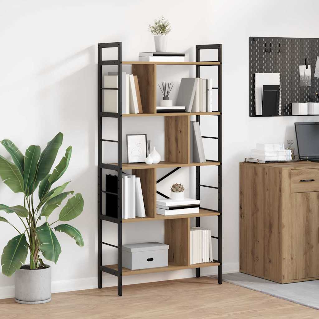 vidaXL Bücherregal Artisan-Eiche 75 x 30 x 156 cm Holzwerkstoff