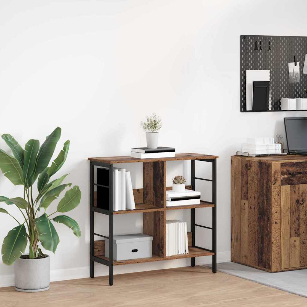 vidaXL Bücherregal Altholz 82 x 32 x 79 cm Holzwerkstoff