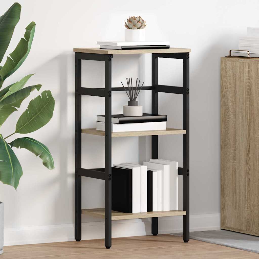 vidaXL Bücherregal Sonoma-Eiche 40 x 29,5 x 81 cm Holzwerkstoff