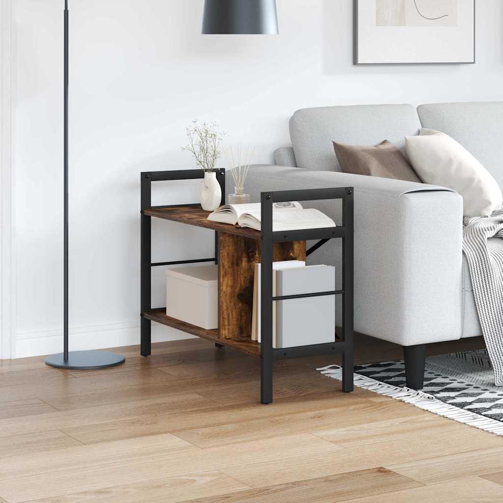 vidaXL Bücherregal Geräucherte Eiche 75 x 30 x 58,5 cm Holzwerkstoff