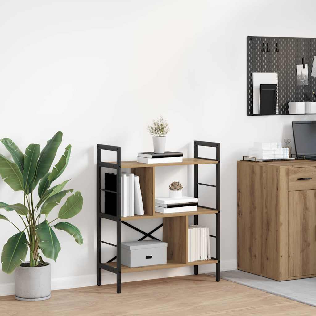 vidaXL Bücherregal Artisan-Eiche 75 x 30 x 91 cm Holzwerkstoff