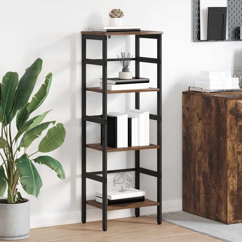 vidaXL Bücherregal Geräucherte Eiche 40 x 29,5 x 115 cm Holzwerkstoff