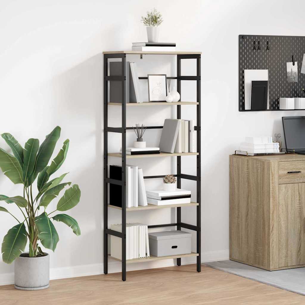 vidaXL Bücherregal Sonoma-Eiche 60 x 29,5 x 149 cm Holzwerkstoff