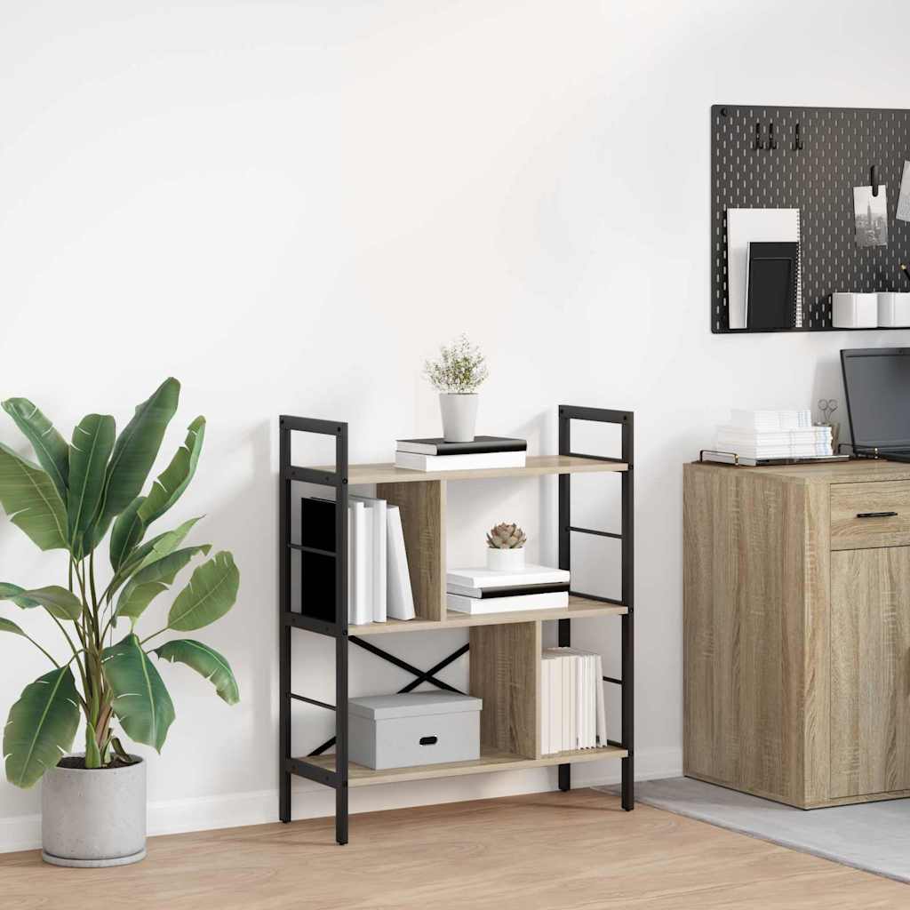 vidaXL Bücherregal Sonoma-Eiche 75 x 30 x 91 cm Holzwerkstoff