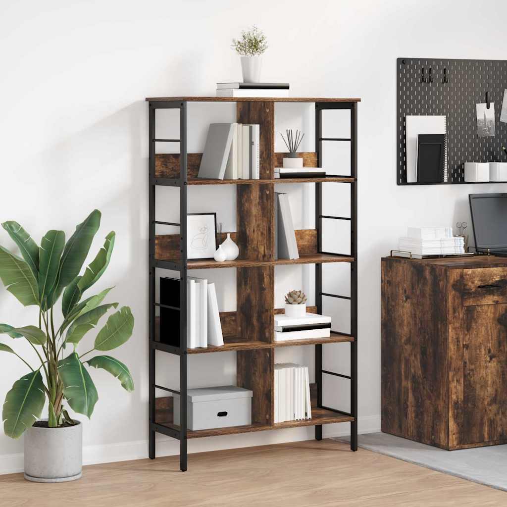 vidaXL Bücherregal Geräucherte Eiche 82 x 32 x 144,5 cm Holzwerkstoff