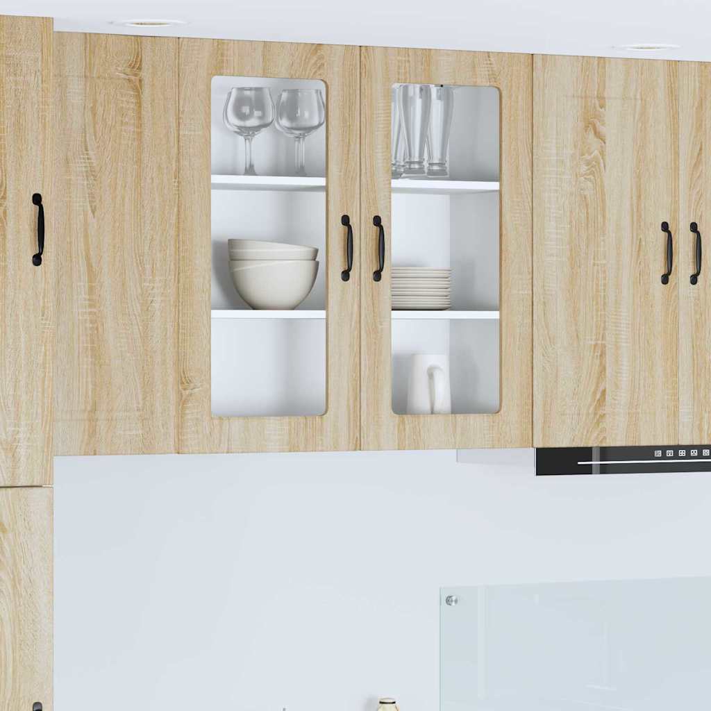 vidaXL Küchenwandschrank Sonoma-Eiche 80 x 31 x 80 cm Holzwerkstoff