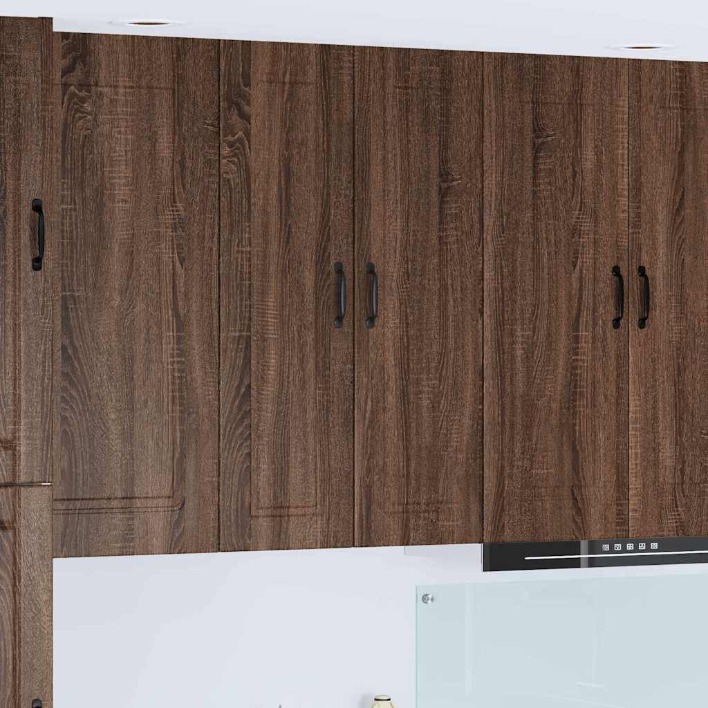 vidaXL Küchenwandschrank mit Regal Braun Eichen-Optik 30 x 31 x 100 cm