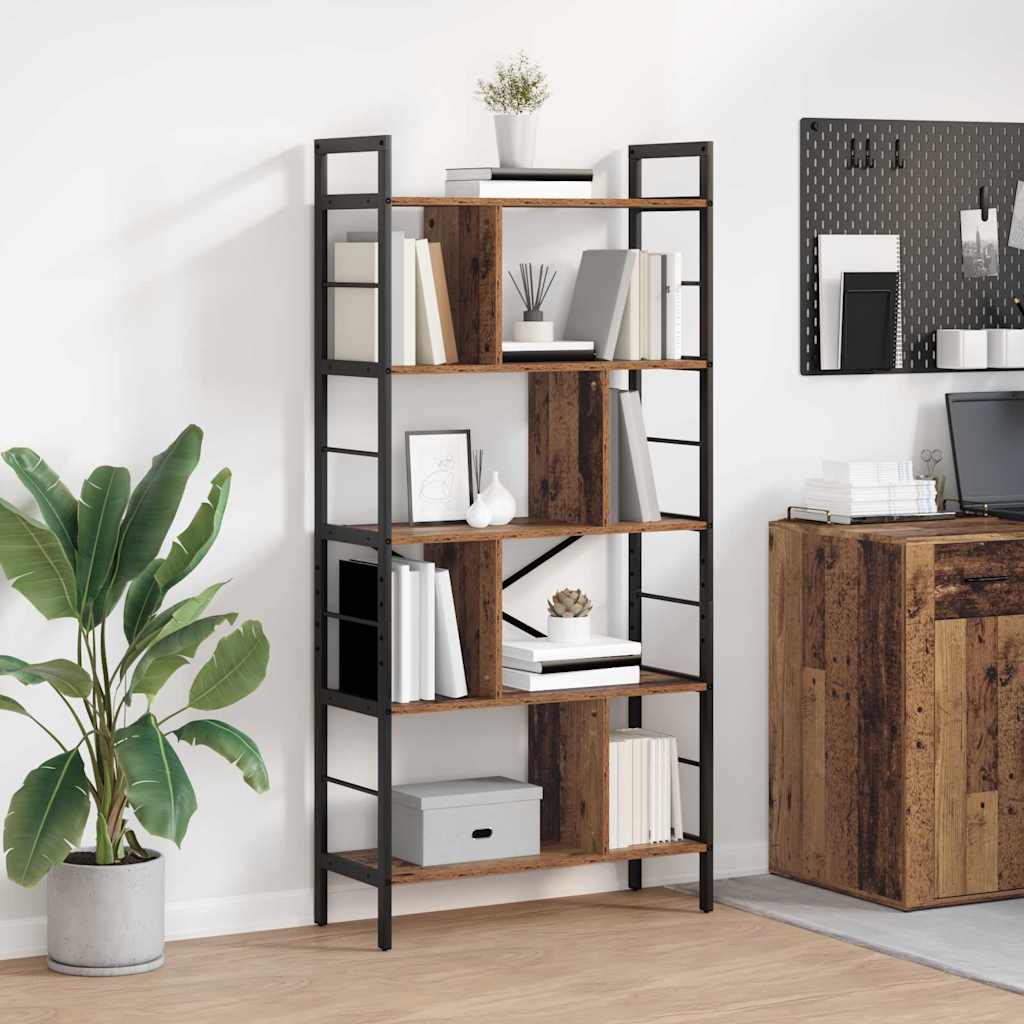 vidaXL Bücherregal Altholz 75 x 30 x 156 cm Holzwerkstoff