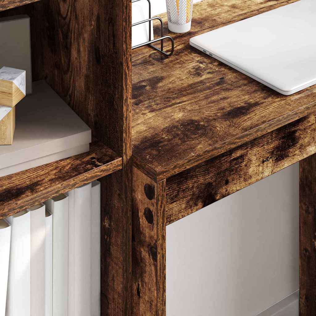vidaXL Schreibtisch Geräucherte Eiche 70 x 40 x 76 cm - Image 4