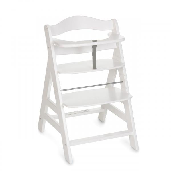 Seggiolone Scalabile In Legno Hauck Alpha + / Bianco