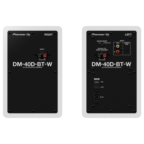 Coppia Di Altoparlanti Monitor Pioneer Dj DM-40D-BT-W - Bluetooth - Bass Reflex - 2x19 W - Modalità Dj O Produzione - Bianco - Image 3