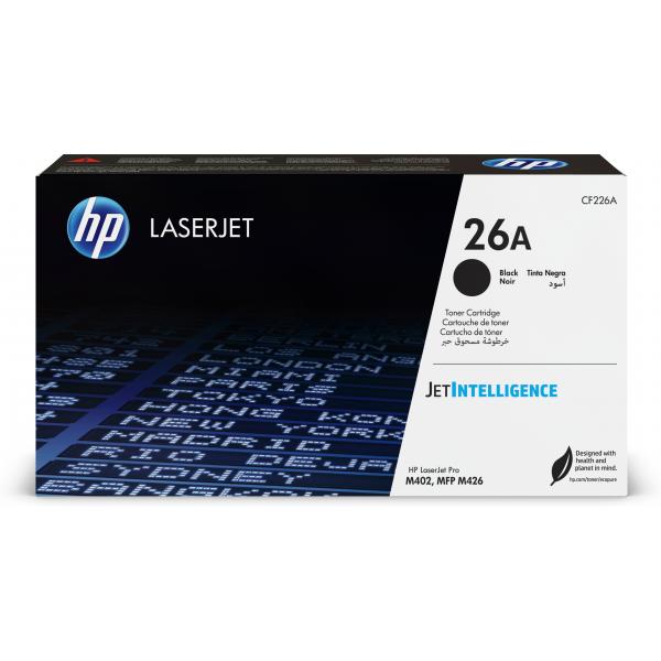 Hp Toner Nero Per Lj M402n/m402d/m402dn Mfp426dw/fdn/fdw, 26a ts