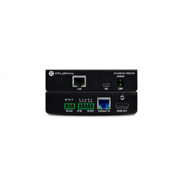 Atlona UhD-EX-100cE-Rx Ricevitore Av Nero (4k/uhd Hdmi Over 100 M Hdbaset Receiver - 4k/uhd Hdmi Over 100 M Hdbaset Receiver With Ethernet Control an