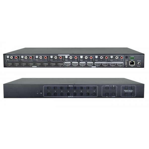 Vivolink Vlhdmimat8x8 Interruttore A Matrice Commutatore A Matrice Av 24 W (hdmi 2.0 8x8, Matrix Switcher - W/gui And Rs232, Tcp/ip - Control . - War - Image 3