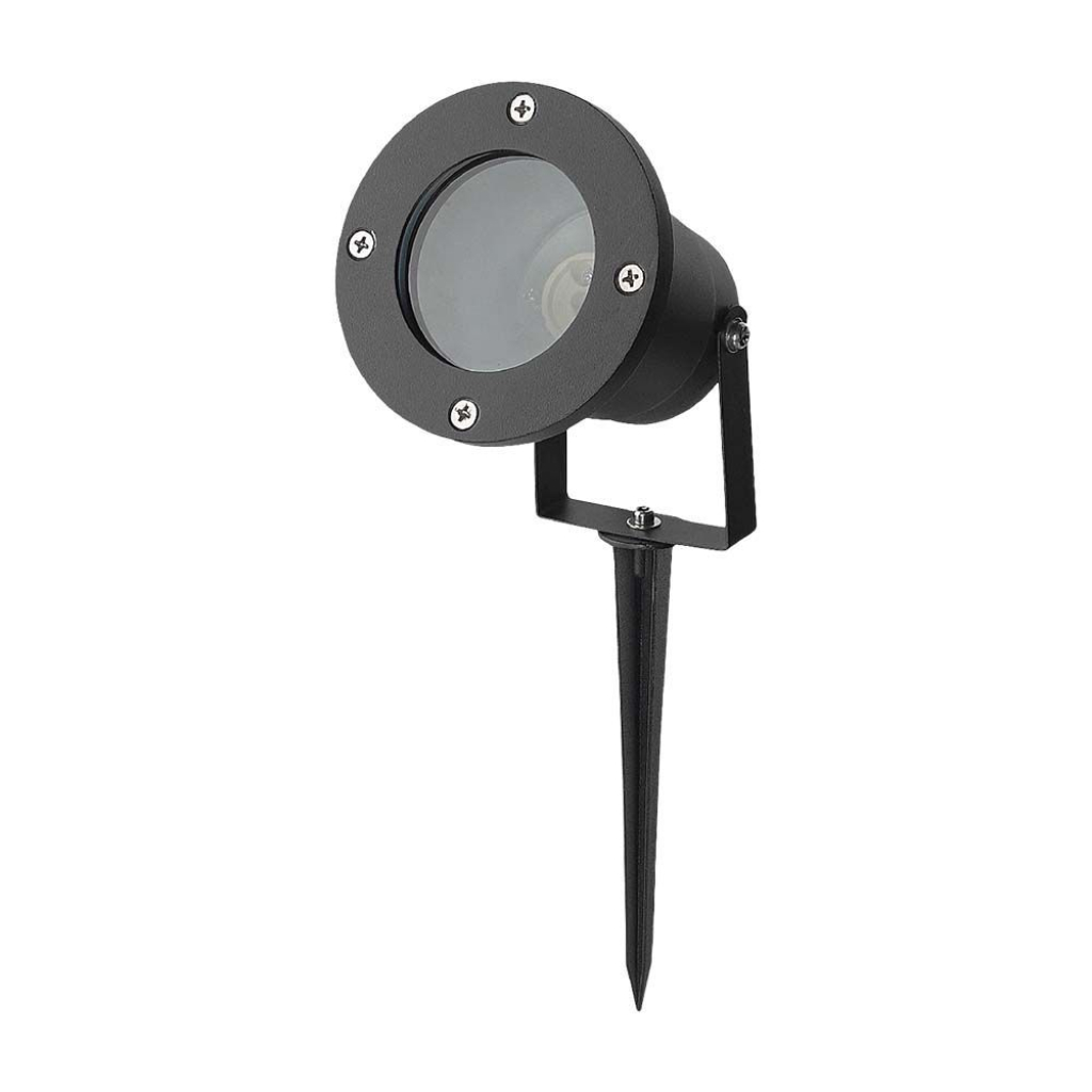 Garden Spike Aluminum Gu10 Fitting Black Body Ip65