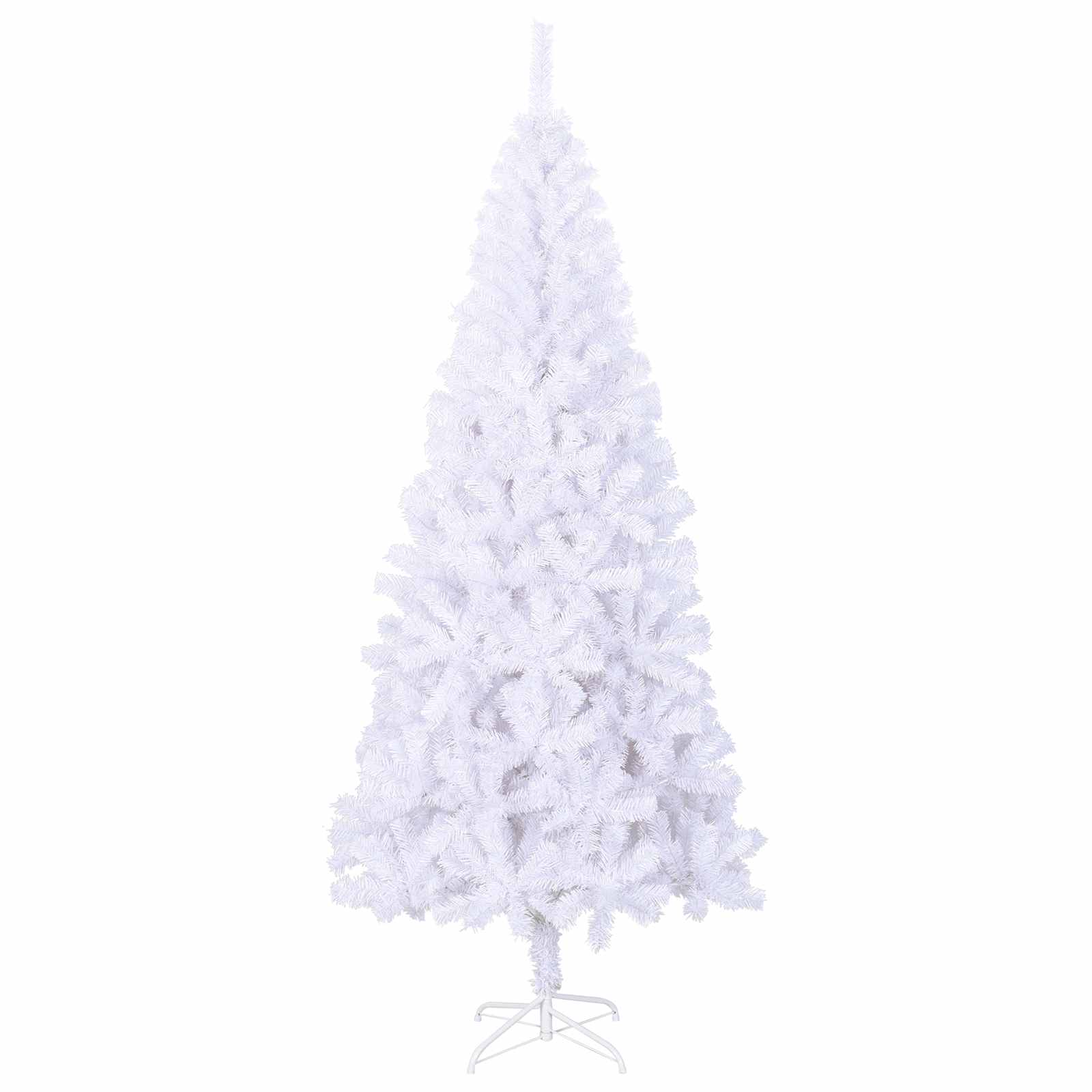 Albero Di Natale Artificiale Bianco 180 Cm Pvc E Acciaio - Image 5