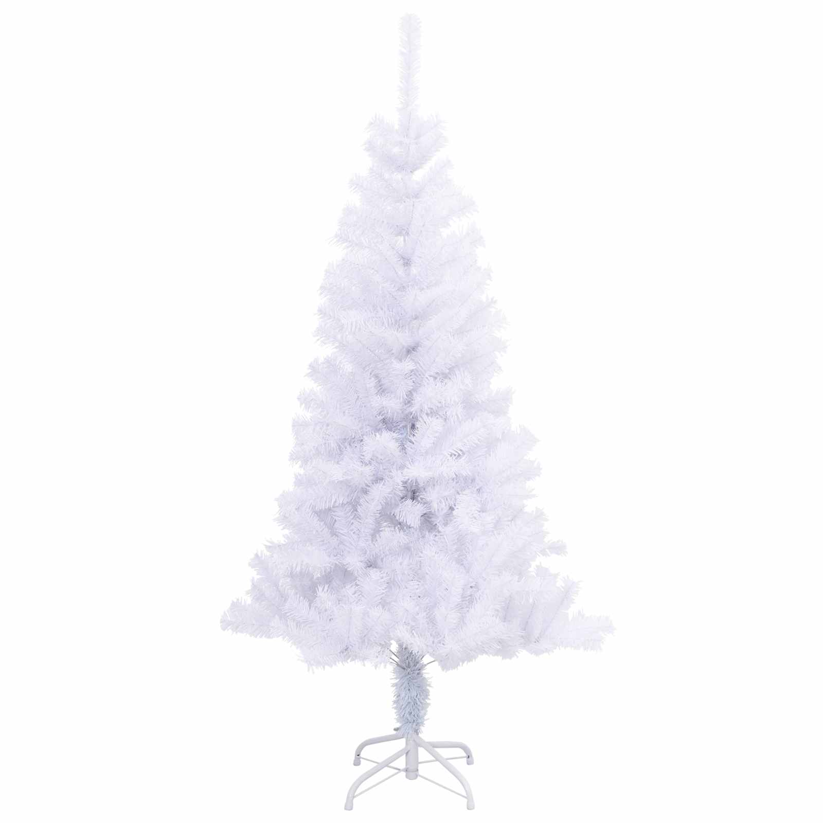 Albero Di Natale Artificiale Bianco 120 Cm Pvc E Acciaio - Image 5