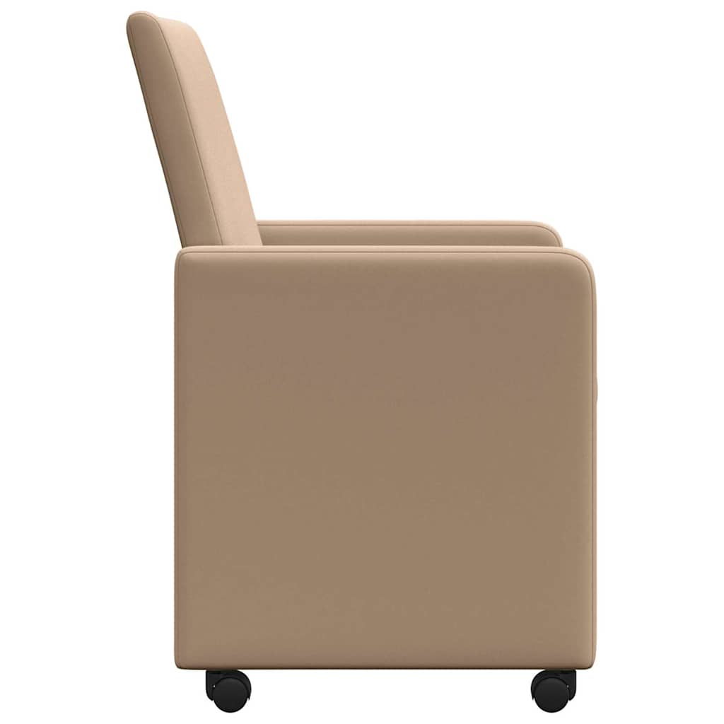 Sedie Da Pranzo Con Ruote 2 Pcs Cappuccino 57 X 66 X 94 cm - Image 5