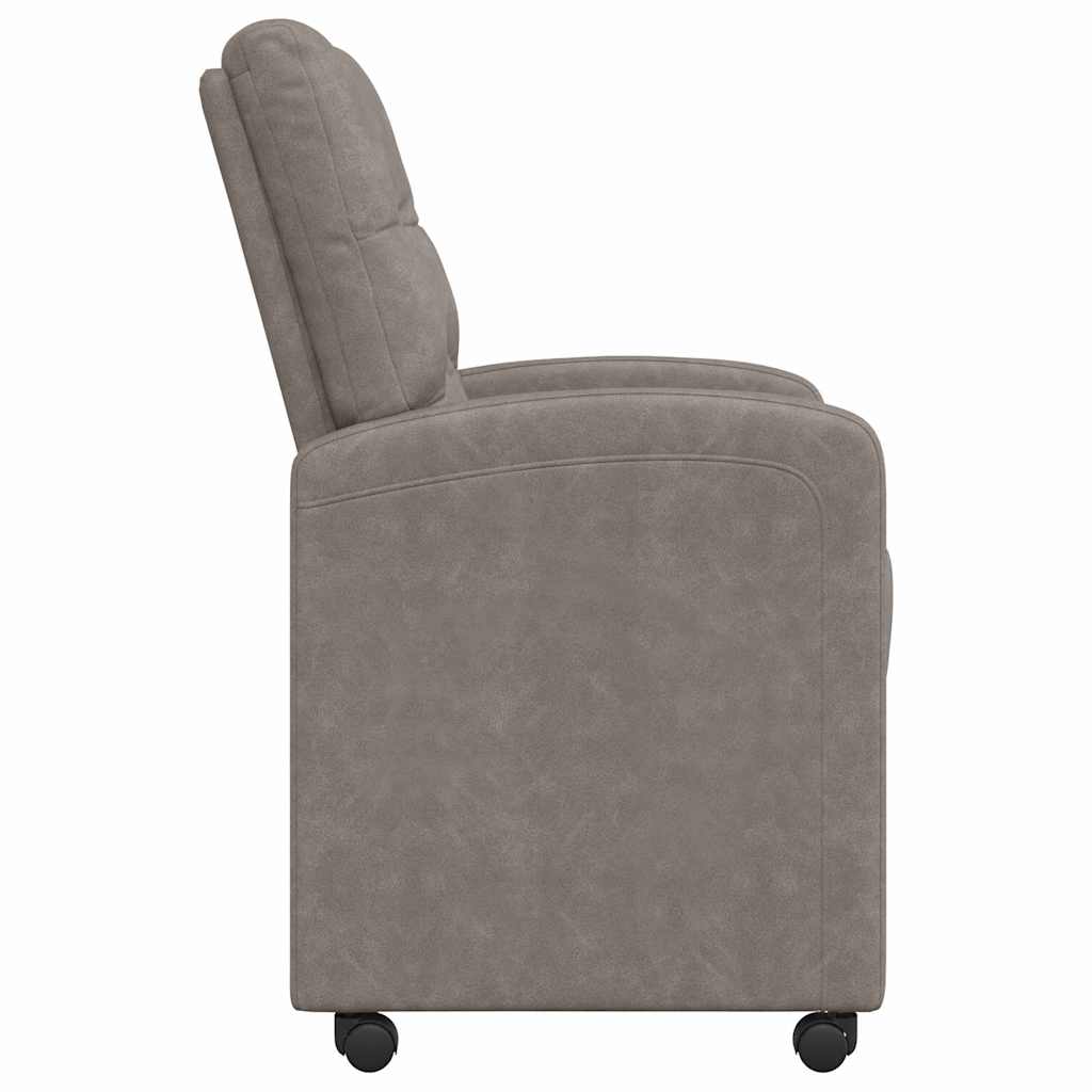 Sedie Da Pranzo Con Ruote 2 Pcs Grigio 58 X 67 X 97 cm - Image 5