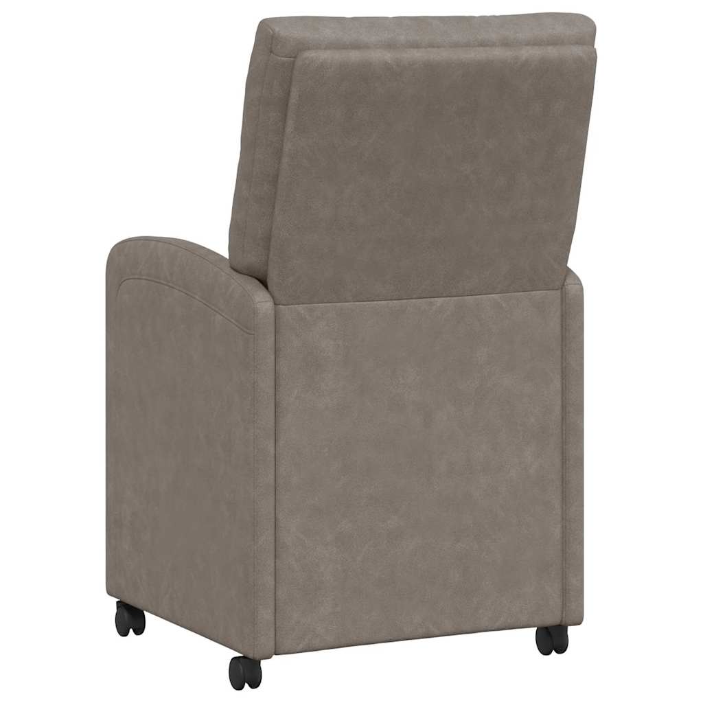 Sedie Da Pranzo Con Ruote 2 Pcs Grigio 58 X 67 X 97 cm - Image 6