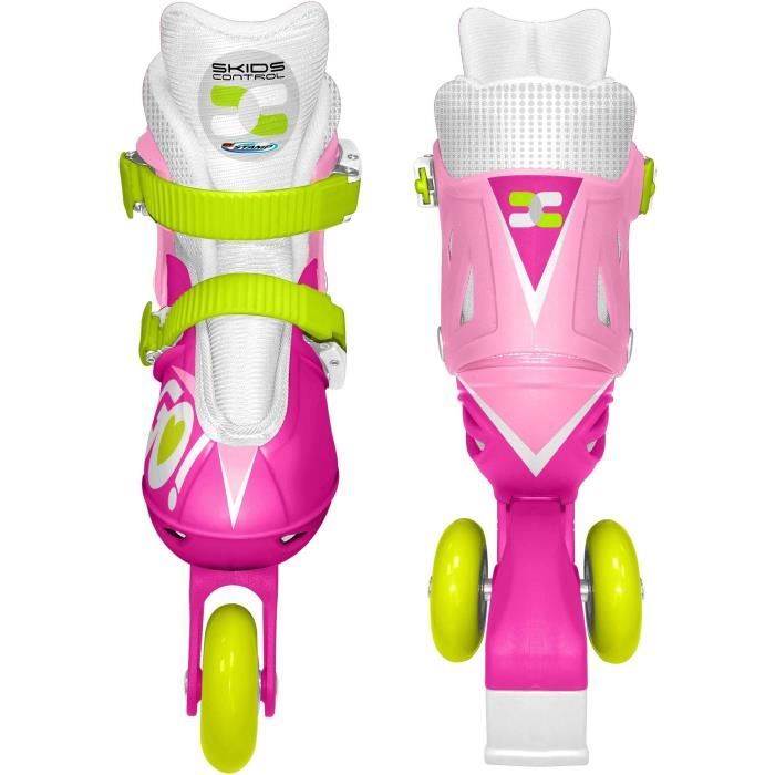 Ragazze 2 In 1 Pattini Inline Tre Ruote Misura 27-30 Controllo Pattini - Image 3