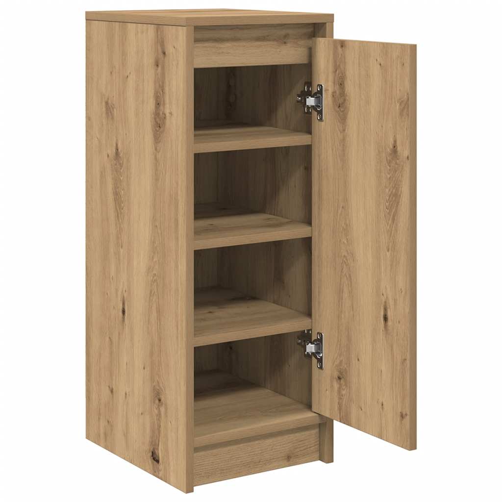Scarpiera Rovere Artigianale 29,5x34x76 Cm In Legno Multistrato - Image 4