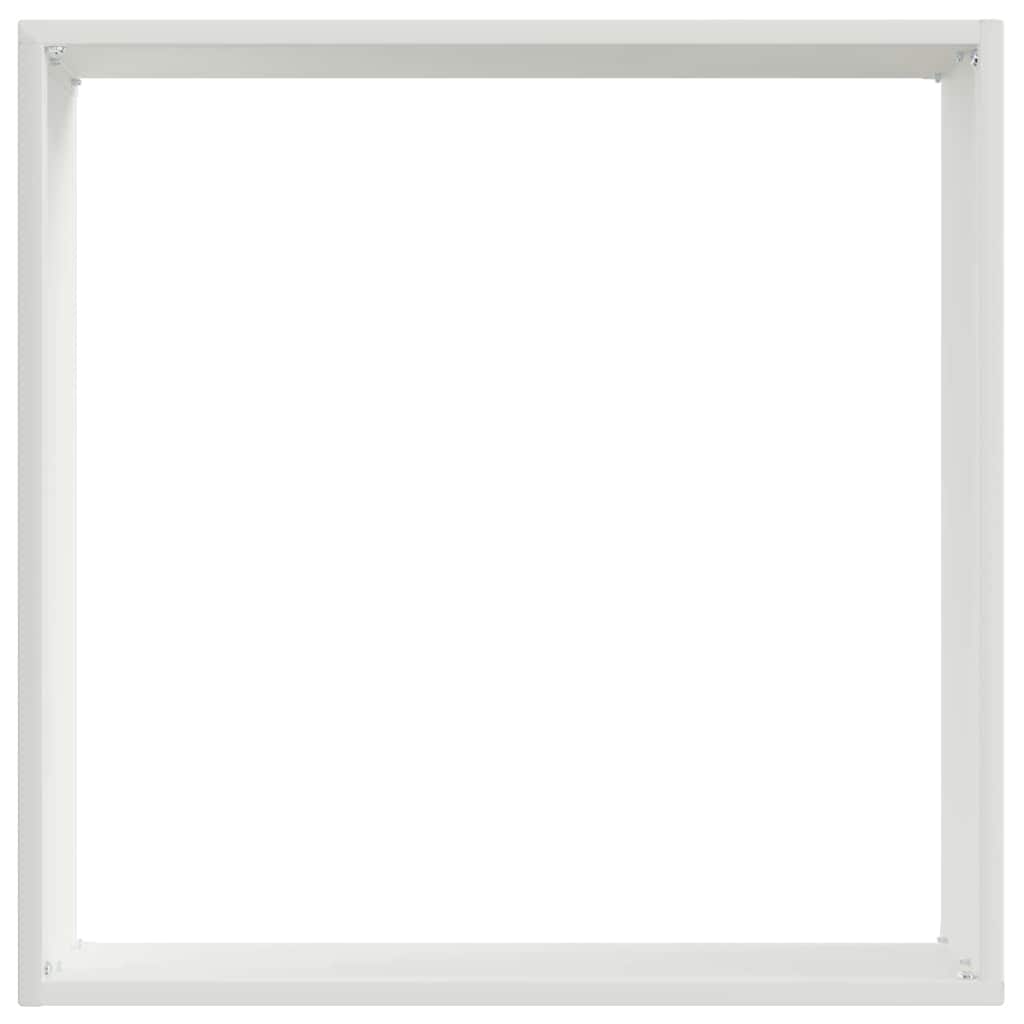 Bordura Per Prato 6 Pcs Bianco 40 X 40 X 13 Cm Acciaio - Image 5