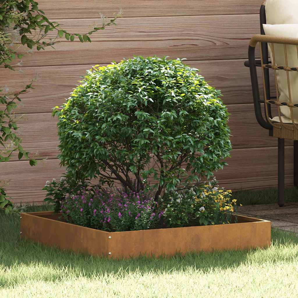 Bordura Per Prato 6 Pcs Ruggine 60 X 60 X 13 cm