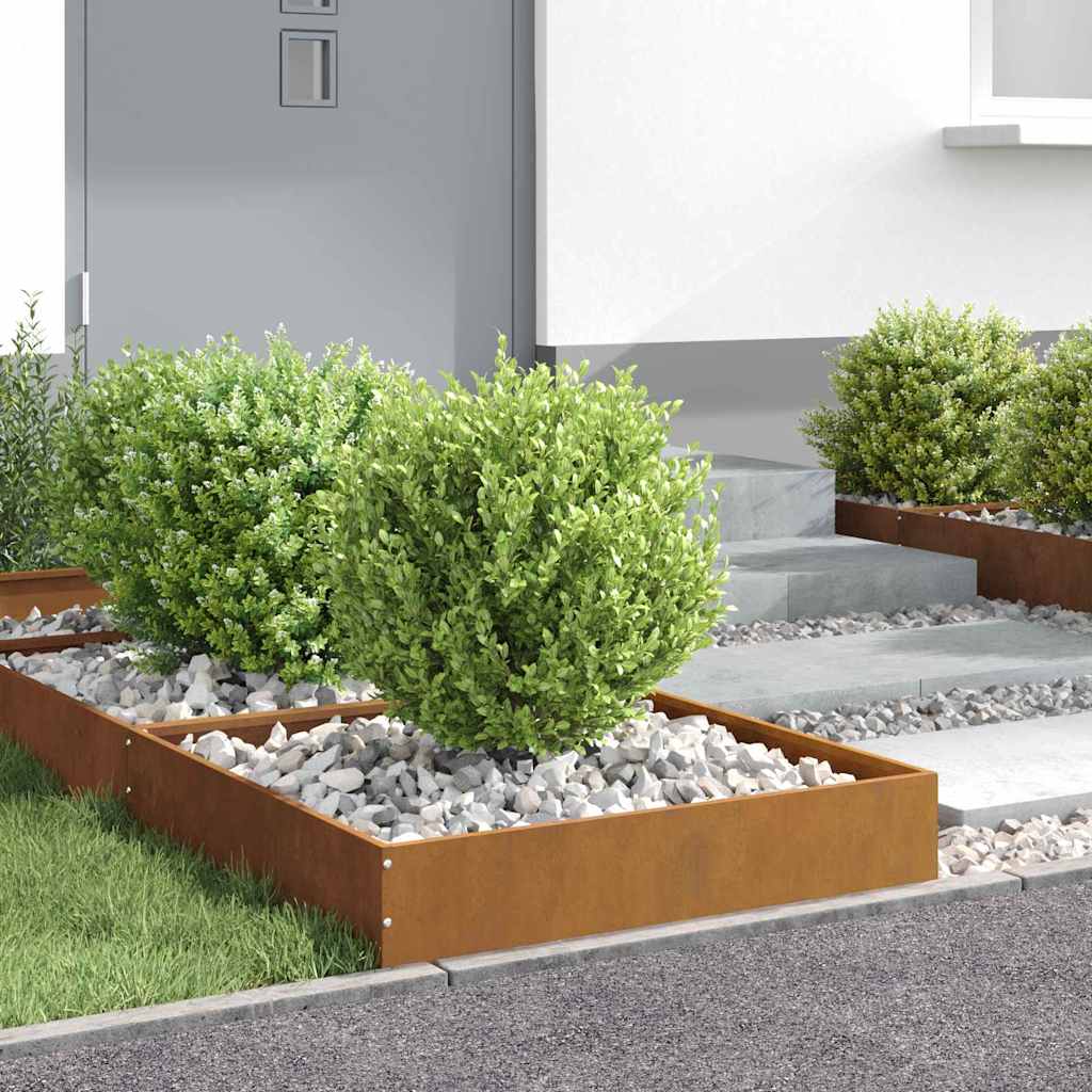 Bordura Per Prato 6 Pcs Ruggine 60 X 60 X 13 cm - Image 4